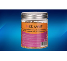 Nikk Mole face and eyebrow wax "Glossy gold" in granules