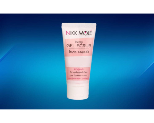 Nikk Mole gel scrub for eyebrows and face "Berry"