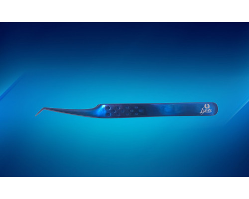 Tweezers curved Luxury blue type "G"